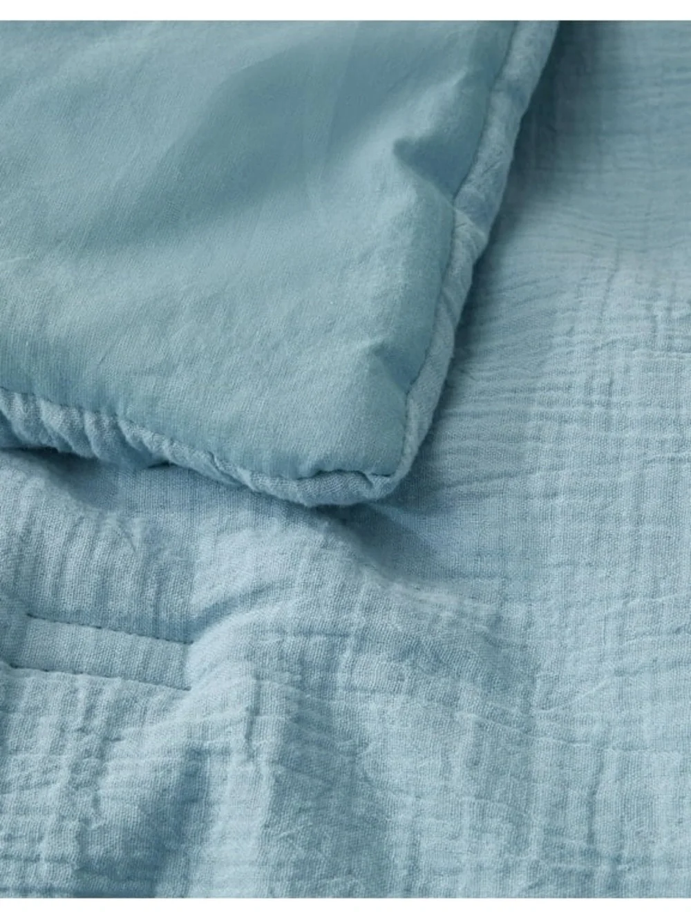 Blue Cotton cal king 3 piece Comforter Set